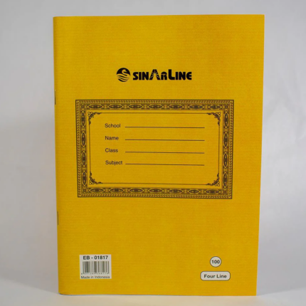 Sinarline Single Line Note Book 100 Sheets