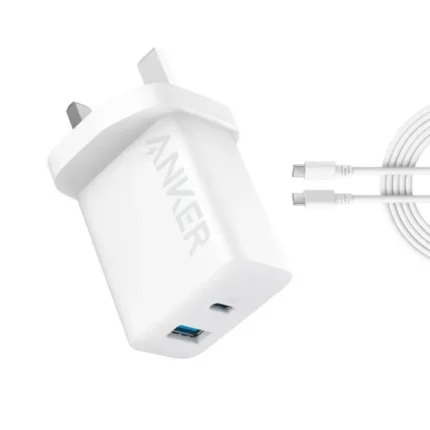Anker 20W 2-Port High-Speed Charger With Usb-C Cable