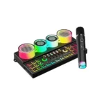 Porodo Soundtec C21 Audio Mixer With Wireless Microphone - Black