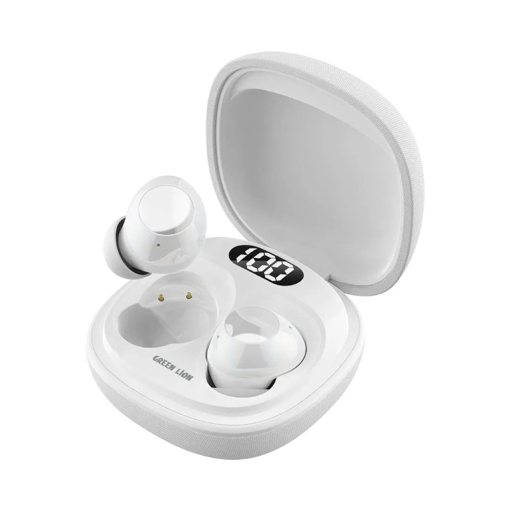 b2d97561-bbd7-46ed-84c7-e6e2f3e0a460_output.webp Green Lion Malbun True Wireless Earbuds - White - Image 1