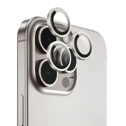 Green Lion Classic Camera Lens For Iphone 16 Pro/Pro Max - White Titanium
