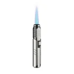 Green Lion Jet Flame Windproof Lighter - Silver