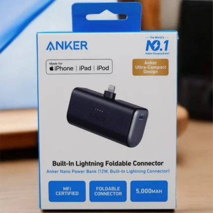 Anker Nano Power Bank (12W-Build-In Lightning Connector)5000Mh