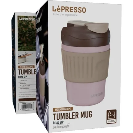 Lepresso Morningscape Tumbler Mug Dual Sip - Pink