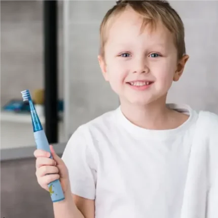Green Lion Kids Electric Toothbrush - Blue