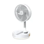 Green Lion Rovio 8 Folding Fan-white