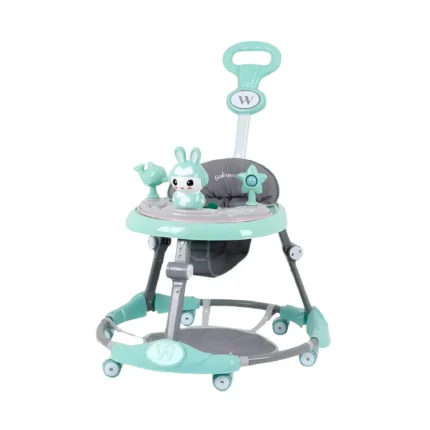 Baby Walker W/ Handle & Music-(Light Green)