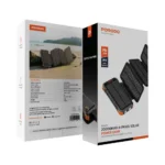 Porodo 20000Mah Solar Power Bank With 3 Detachable Panels & Torch Light - Black - Image 2