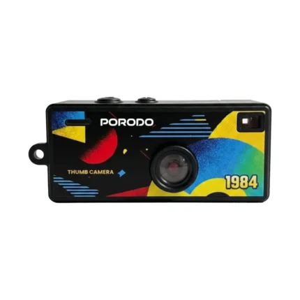 Porodo Mini Thumb Camera W/ Flip Tft Display - Black