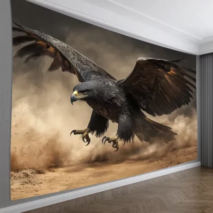Elegant Flying Eagle Backdrop Banner 90.6/70.8 Inch