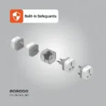 Porodo Global Compatibility Universal AC Adapters 150+Countries Supported - Image 4