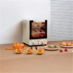 Porodo Lifestyle Vertical Design Temp Glass Mini Oven - White - Image 2