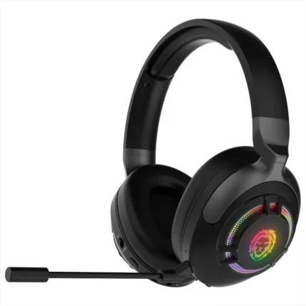 Green Lion Shadow Anc Gaming Head Phone - Black