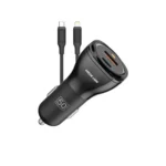 Green Lion Dual Port Car Charger ( Usb To Lightning) 50W Max - Image 2
