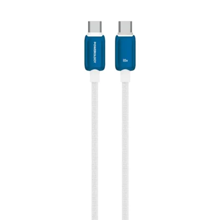 Powerology Zinco Series 60W Usb- C Cable(1M 3.2Ft) Blue