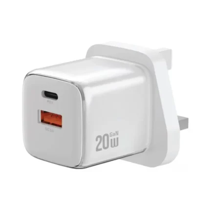 Green Reva Dual Port Wall Charger(20W Pd) Fast Charger