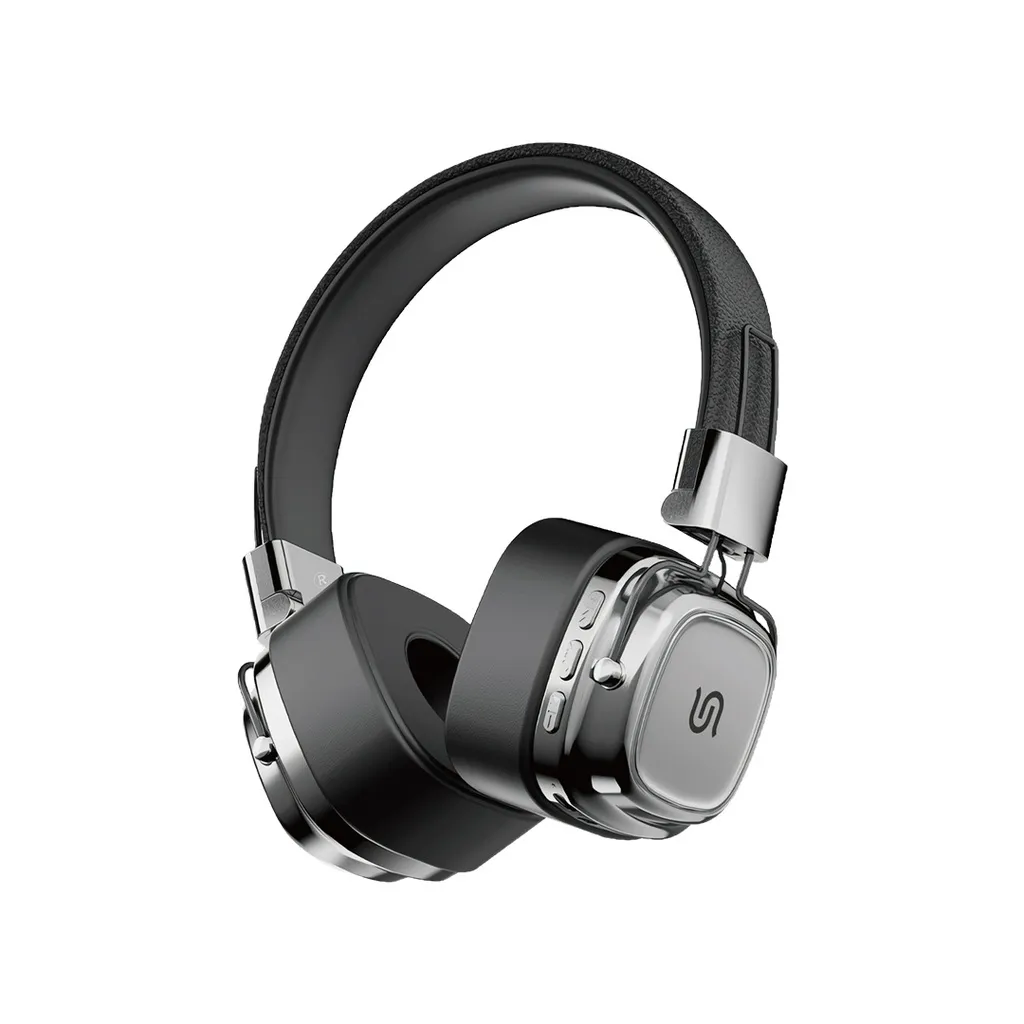 e5e56ade-f310-4a66-91be-08c9cdce4005_output.webp Porodo Soundtec Vintage Vintage Headphone - Black Silver - Image 1