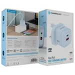 Powerology Lunex Series Fast Charging Adapter 35W-Blue - Image 4