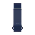 Porodo Trackfit Screenless Silicone Fitband Blue Strap Silvercase -Blue