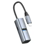 Powerology Aluminum Mini Usb- C Hub(100W 4K Ultra Hd)