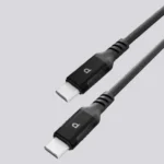 Powerology Power Sync Weave Usb- C To Usb- C(1.2M 4Ft)Gray