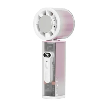 Levelo Cyclo 3000Mah Cooling Fan With Rotating Head - Pink