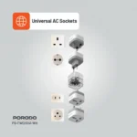 Porodo Global Compatibility Universal AC Adapters 150+Countries Supported - Image 3
