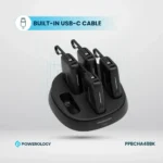 Powerology 5In1 Station 10000Mah Pd 50W Qc Power Bank - Black - Image 4