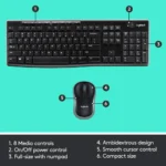 Logitech Mk270 Wireless Keyboard Mouse Combo - Image 5