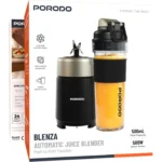 Blenza Automatic Juice Blender with Push-to-Start Function ( Porodo )- Black