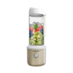 Powerology Press & Refresh Portable Blender 450Ml 2500Mah 6 Blades 126W - White