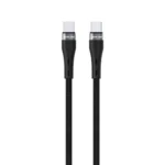 Green Lion Led Display Braided 1M Cable Usb-C To Usb-C 100W - Black