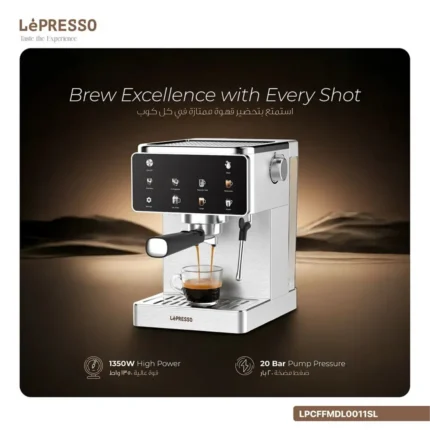Lepresso Macchina Di Lusso Espresso Machine With Syeam Wand