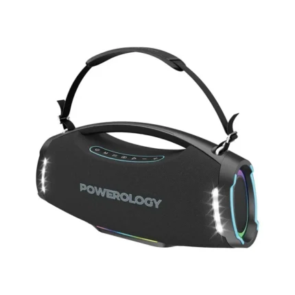 Powerology Rock 350w Rgb Lighting Speaker - Black