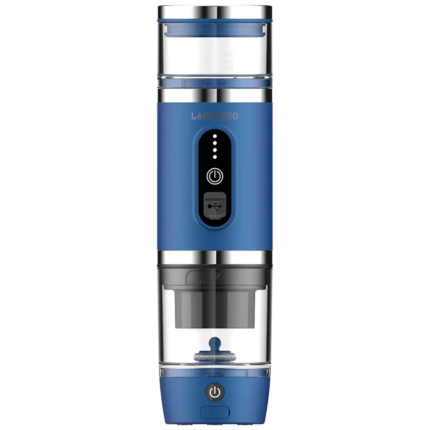 Lepresso 4 In 1 Portable Coffee Machine With Milk Frother-Blue