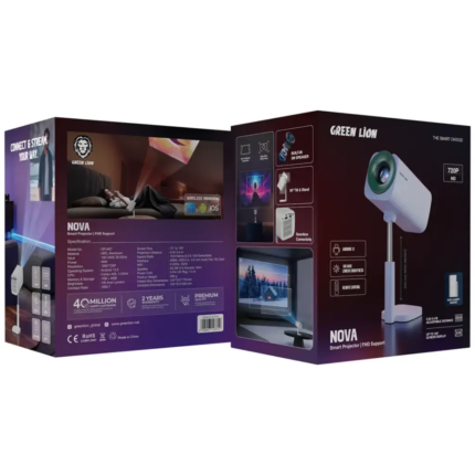 Green Lion Nova Smart Projector Fhd Support(White)