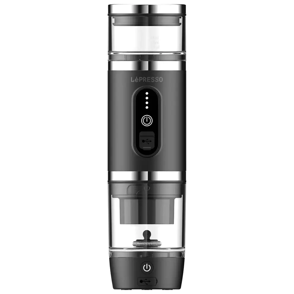 yWdGYKnODvKvHTXd.png Lepresso 4 In 1 Portable Coffee Machine With Milk Frother-Black - Image 1